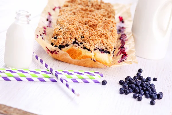 Torta di mirtilli fatti in casa — Foto Stock