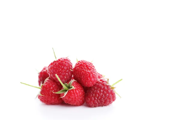 Fresh raspberry on white — Stock Photo, Image