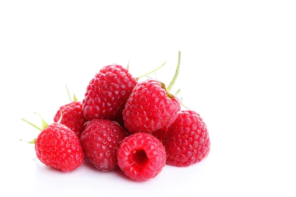 Fresh raspberry on white — Stock Photo, Image