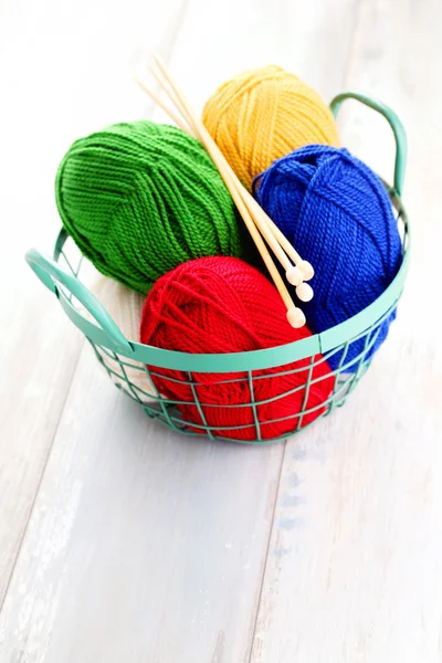 Muita lã colorida — Fotografia de Stock