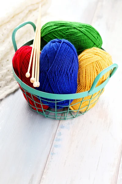 Allerlei kleurrijke wol — Stockfoto