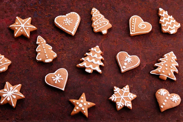 Házi szép gingerbreads — Stock Fotó