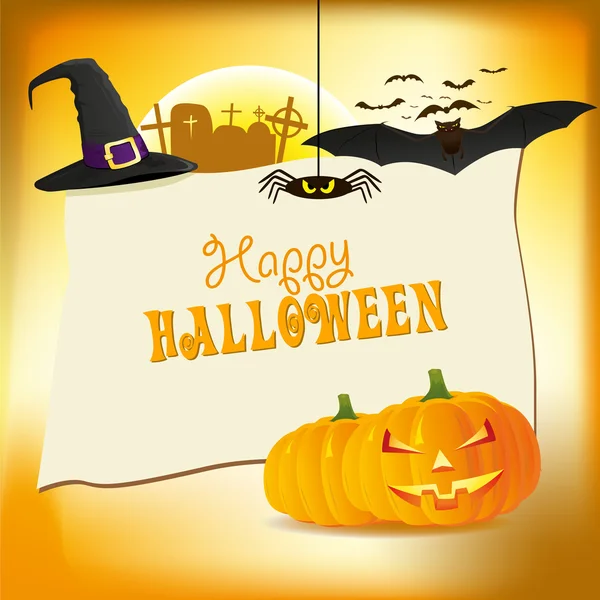 Abstract halloween background, vector — Stock Vector