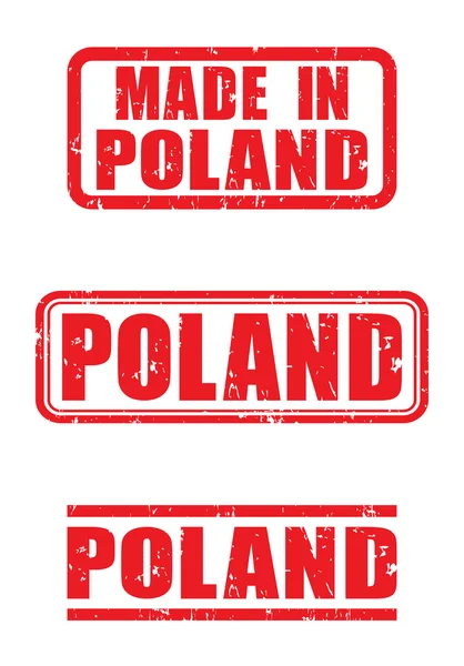W Polsce pieczęć — Zdjęcie stockowe