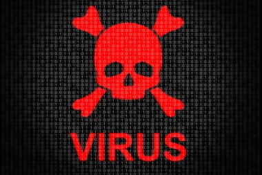 Concept of computer virus clipart