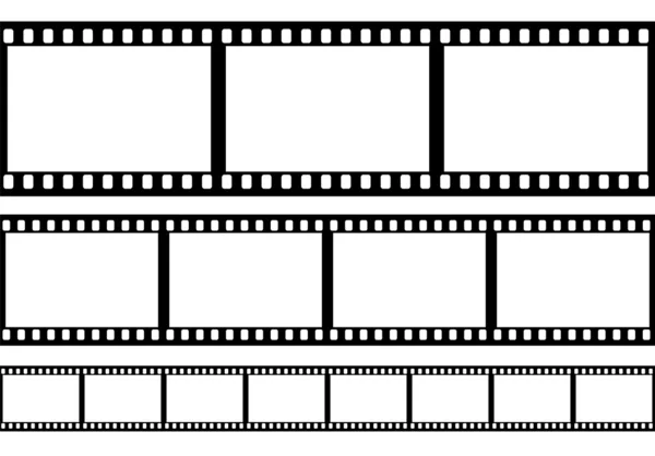 Conjunto de marco de película, vector — Vector de stock