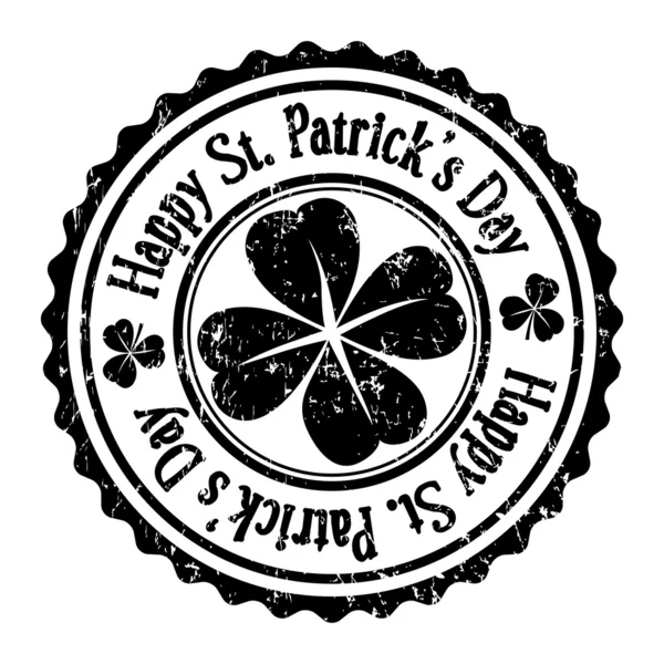 Briefmarke von St. Patrick 's Day, Vektor — Stockvektor