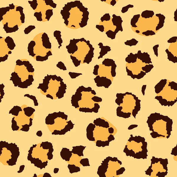 Leopard mönster bakgrund. Vektor — Stock vektor