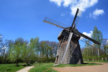 Lublin, Polonya - 27 Nisan: Windmill lu Açık Hava Müzesi olarak