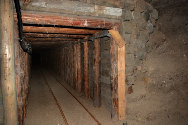 Corredor en la mina de sal de Wieliczka — Foto de Stock