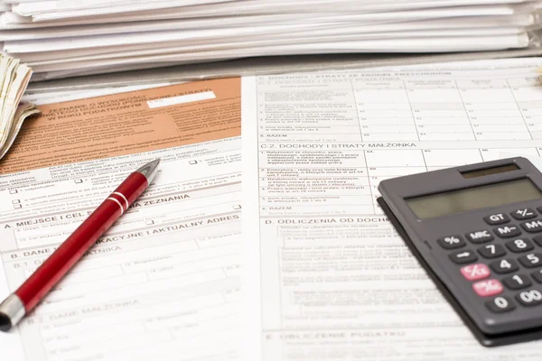 Polish tax form — Stock Photo, Image