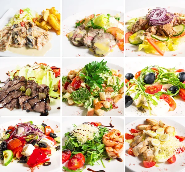 Saláták és előételek — Stock Fotó