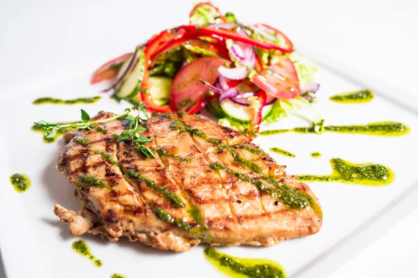 Sebzeli ızgara tavuk