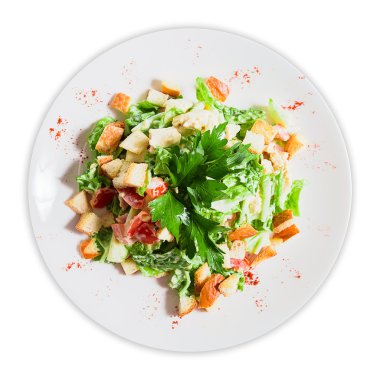 kruton ve yeşillikleri salatası