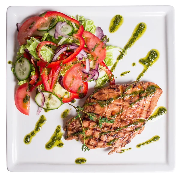 Sebzeli ızgara tavuk