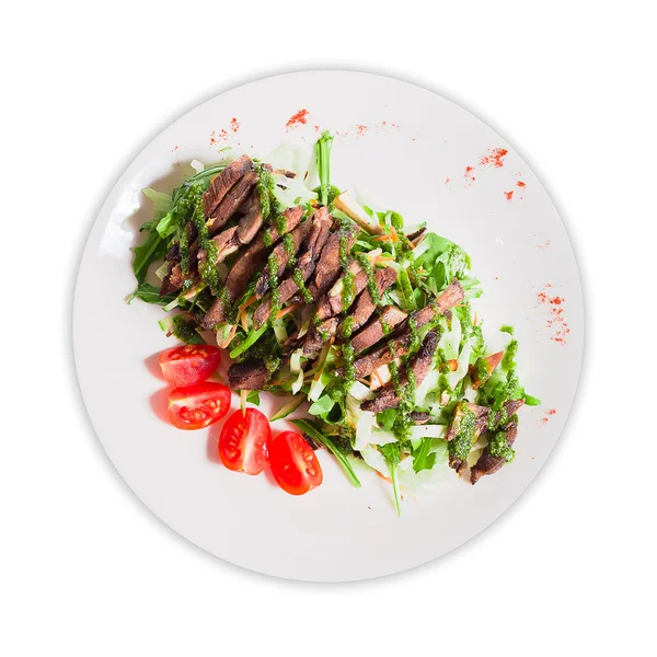 Салат с мясом — стоковое фото