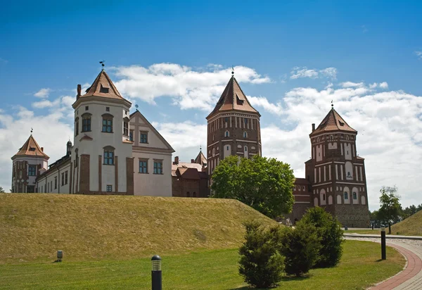 Мирский замок в городском поселке Мир, Гродненская область, Беларусь — стоковое фото