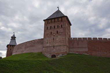 Rusya, Veliky Novgorod - 23 Temmuz 2013: Müze kalesi Novgorod Kremlin