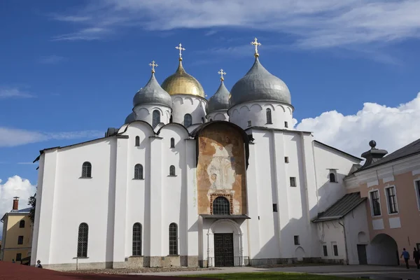 Ρωσία Veliky Novgorod Ιουλίου 2013 Καθεδρικός Ναός Αγίας Σοφίας — Φωτογραφία Αρχείου