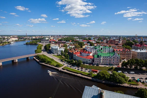 Oroszország Vyborg Július 2013 Kilátás Városra Felülről — Stock Fotó