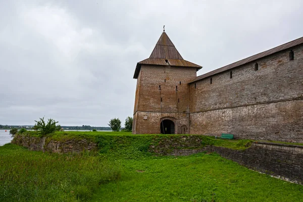 러시아 Shlisselburg 2013 Oreshek Old Stone Fortress Neva River — 스톡 사진