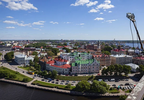 Rusia Vyborg Julio 2013 Vista Ciudad Desde Arriba — Foto de Stock