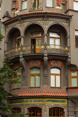 Çek Cumhuriyeti, Prag - 5 Temmuz 2013: Prag 'ın eşsiz mimari detayları 