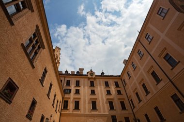 Çek Cumhuriyeti, Benesov - 6 Temmuz 2013: Konopiste kalesi, iç bahçe