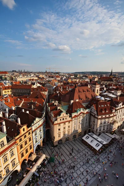 Czech Republic Prague July 2013 Scenic View Townscape Red Roofs — Stock Photo, Image