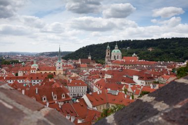 Prag. Yukarıdan görüntüleyin. Çek Cumhuriyeti