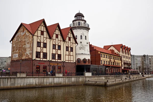 Ryssland, Kaliningrad (Königsberg) 22 mars 2015: Tourist Complex "fiskeläge" — Stockfoto