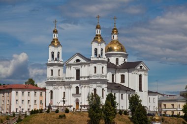 Vitebsk katedralde varsayım (Uspensky). Belarus.