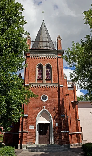 Construção de um museu local (antiga Igreja Luterana). Polotsk, Bielorrússia — Fotografia de Stock