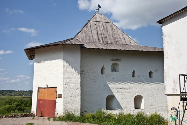 Spasskaya tower - the remains of Vyazma Kremlin. Vyazma. Smolensk region. Russia. 25 June 2015 — 图库照片