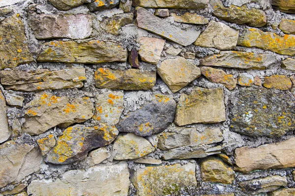 Het Ruwe Oppervlak Van Wilde Stenen Muur Achtergrond — Stockfoto