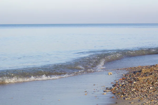 Soft wave of the sea on the sandy beach — Stock Photo, Image