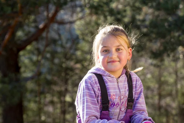 Little Girl Autumn Day — Stock Photo, Image