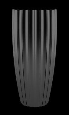 izole siyah arka plan üzerine siyah Seramik vazolar