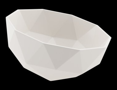 seramik vazo siyah arkaplanda izole edildi