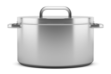 Beyaz arka plan üzerinde izole tava pişirme