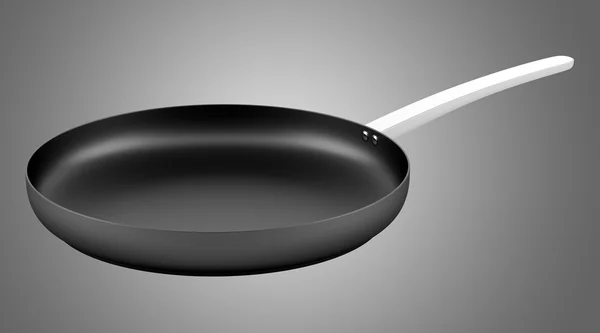 Cooking pan isolated on gray background — 스톡 사진