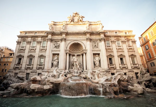 Rome, Italië - 1 januari: Fontein di Trevi een van de meest famou — Stockfoto