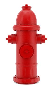 Beyaz arka plan üzerinde izole kırmızı musluğu