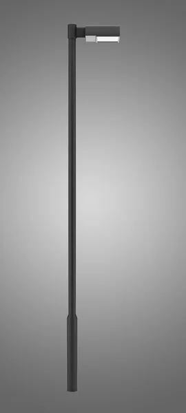 Pouliční lampa izolovaných na šedém pozadí — Stock fotografie