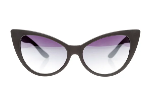 Óculos escuros pretos isolados no fundo branco — Fotografia de Stock