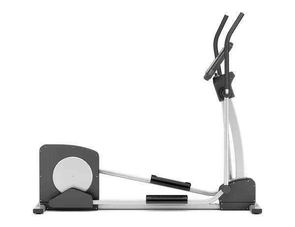 Elíptico cross trainer isolado no fundo branco — Fotografia de Stock