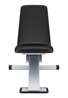 Beyaz arka plan üzerinde izole ayarlanabilir spor salonu tezgah