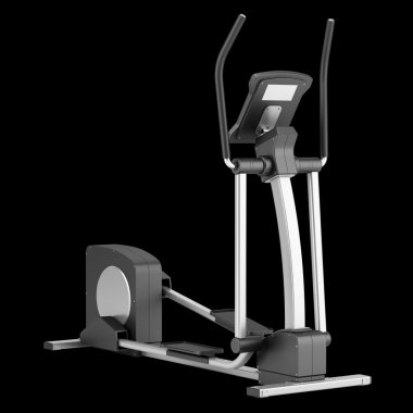 siyah arka plan üzerine izole eliptik çapraz eğitmen