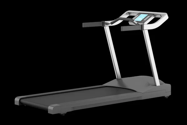 Treadmill isolated on black background — Stock Photo, Image