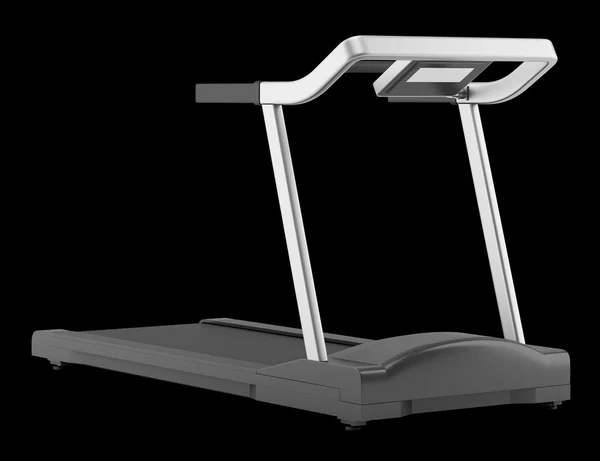 Treadmill isolated on black background — Stock Photo, Image